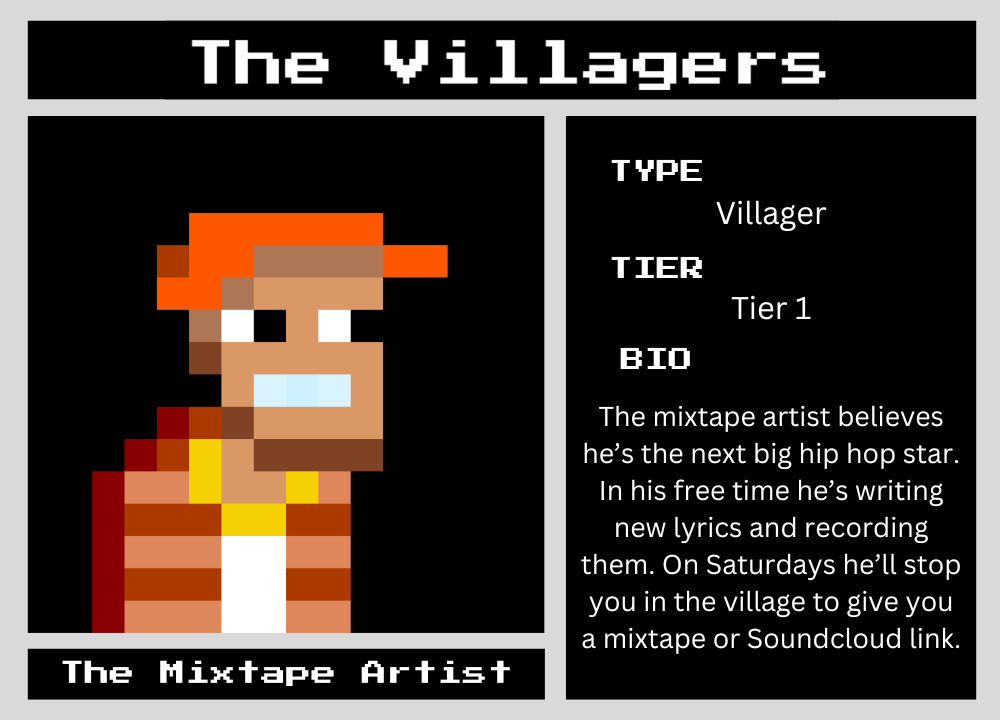 The Mixtape Artist biography card